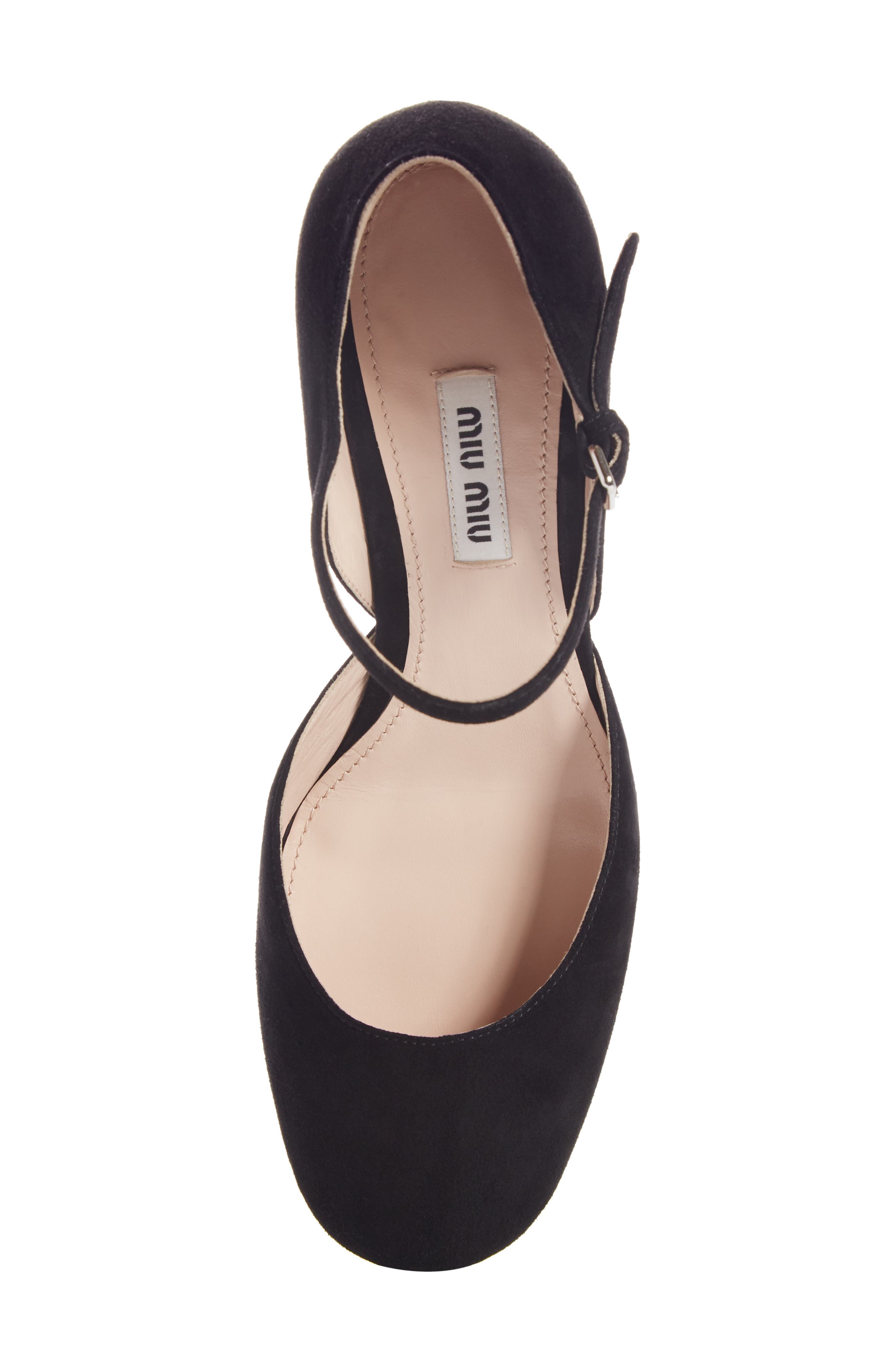 Miu Miu Embellished Block Heel Mary Jane Pump, Alternate, color, 