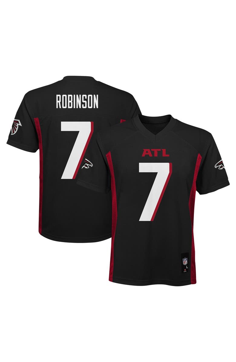 Outerstuff Youth Bijan Robinson Black Atlanta Falcons Replica Player Jersey, Main, color, Black