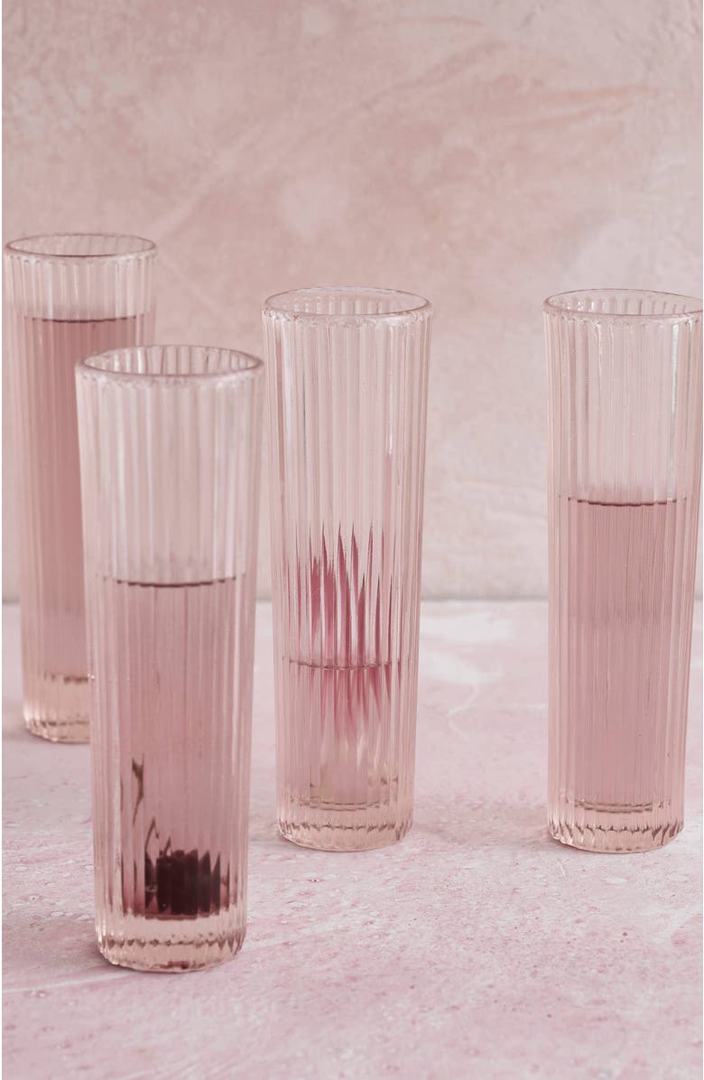 The Collective Pink Champagne Glasses - Set of 4, Main, color, Pink