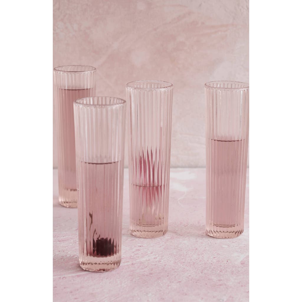 The Collective Pink Champagne Glasses In Pink