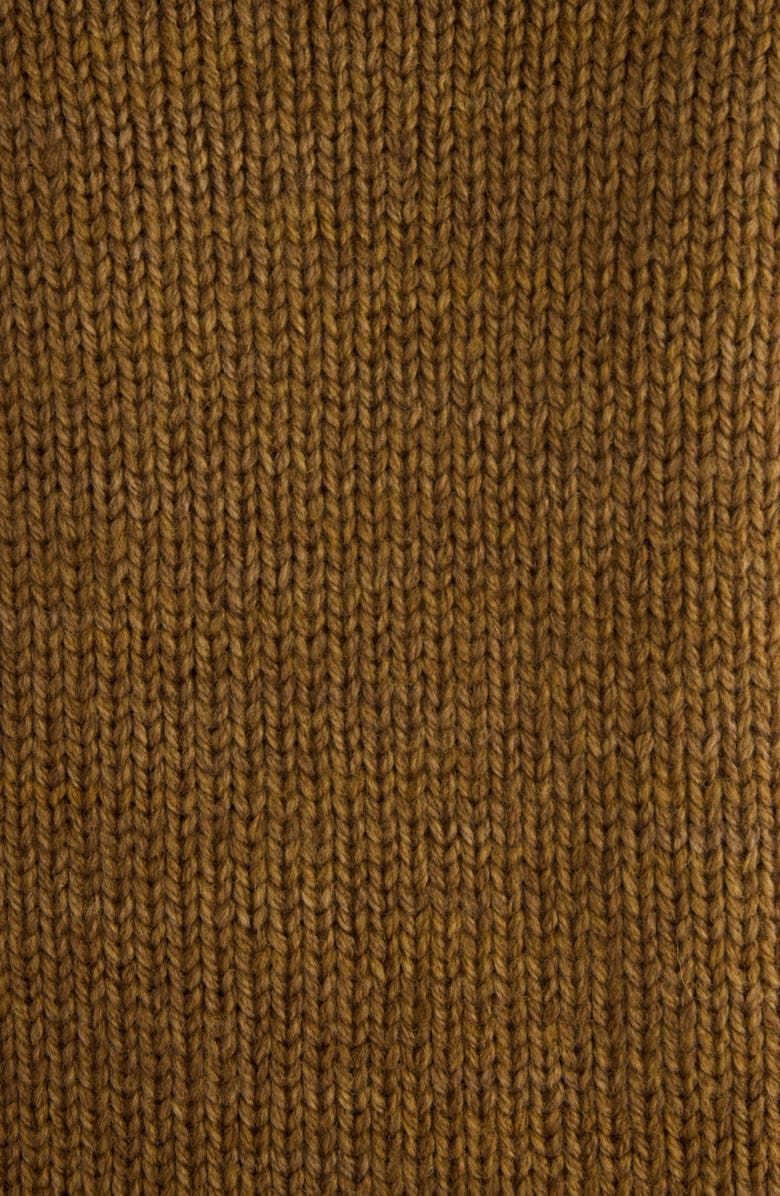 Chloé Hand Knit Flamingo Intarsia Wool Crewneck Sweater, Alternate, color, Secret Brown