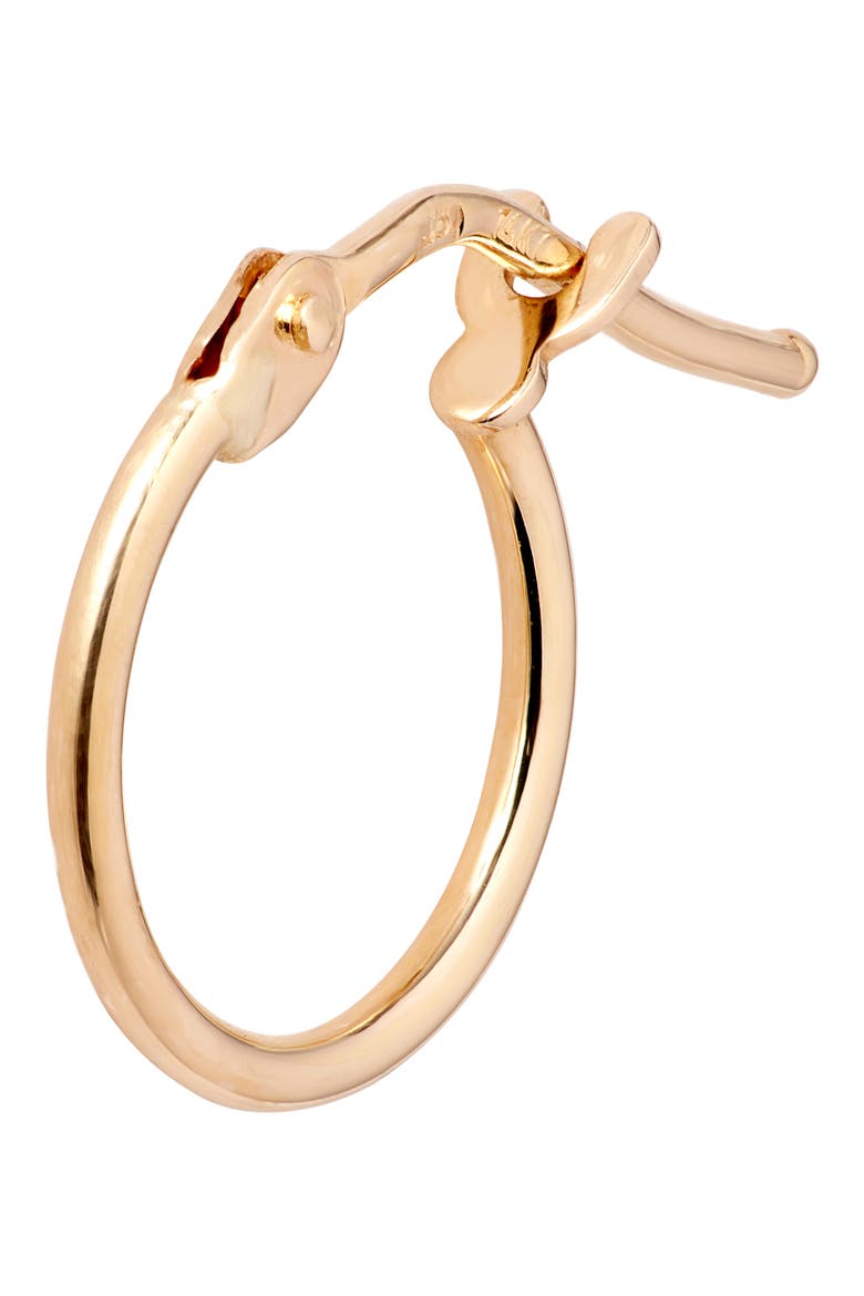 14K Gold Mini Hoop Earrings, Alternate, color, YELLOW GOLD