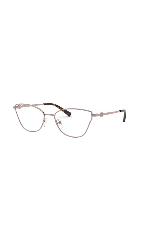 Michael Kors 56mm Cat Eye Optical Glasses In Gold