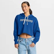 FANATICS Women's Fanatics Royal Dallas Cowboys Oversized Hometown Heritage Cropped Hoodie