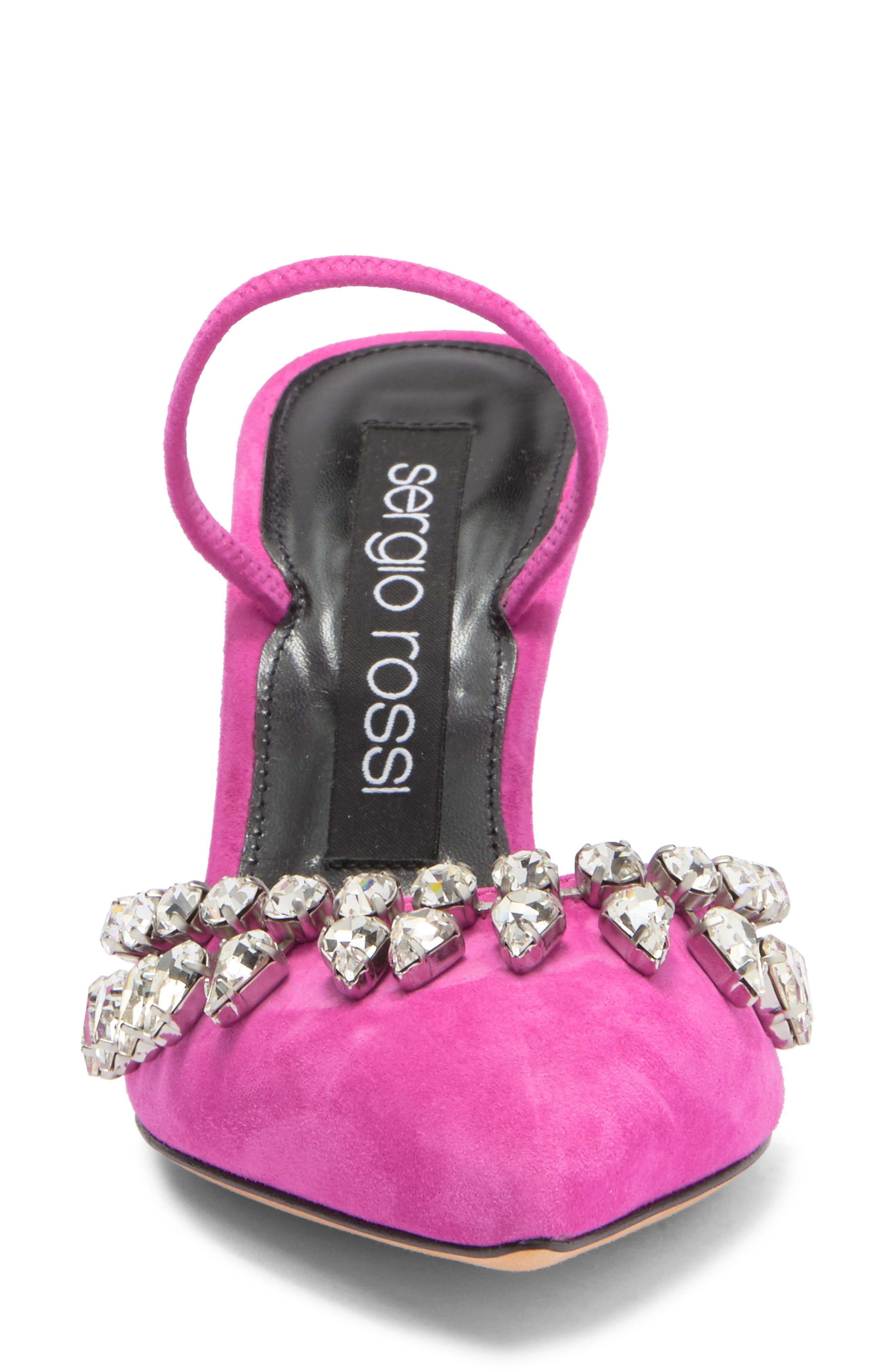 Sergio Rossi Crystal Mule Pump, Alternate, color, 