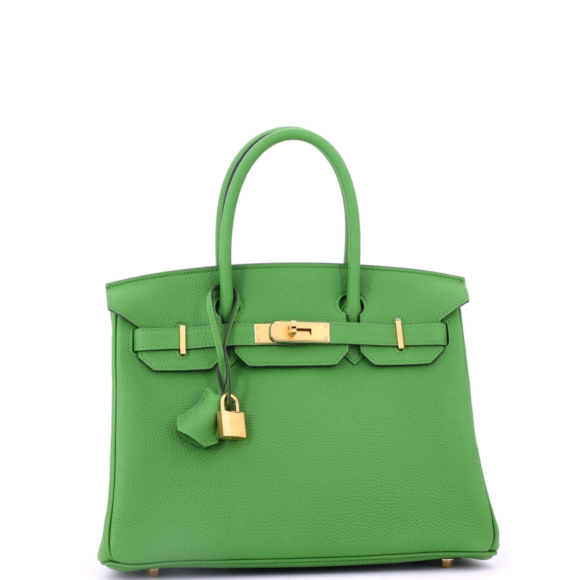 Pre-Owned Hermes Birkin Handbag Green Togo with Gold Hardware 30, Alternate, color, 