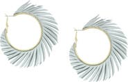 OLIVIA WELLES Fringe Hoop Earrings