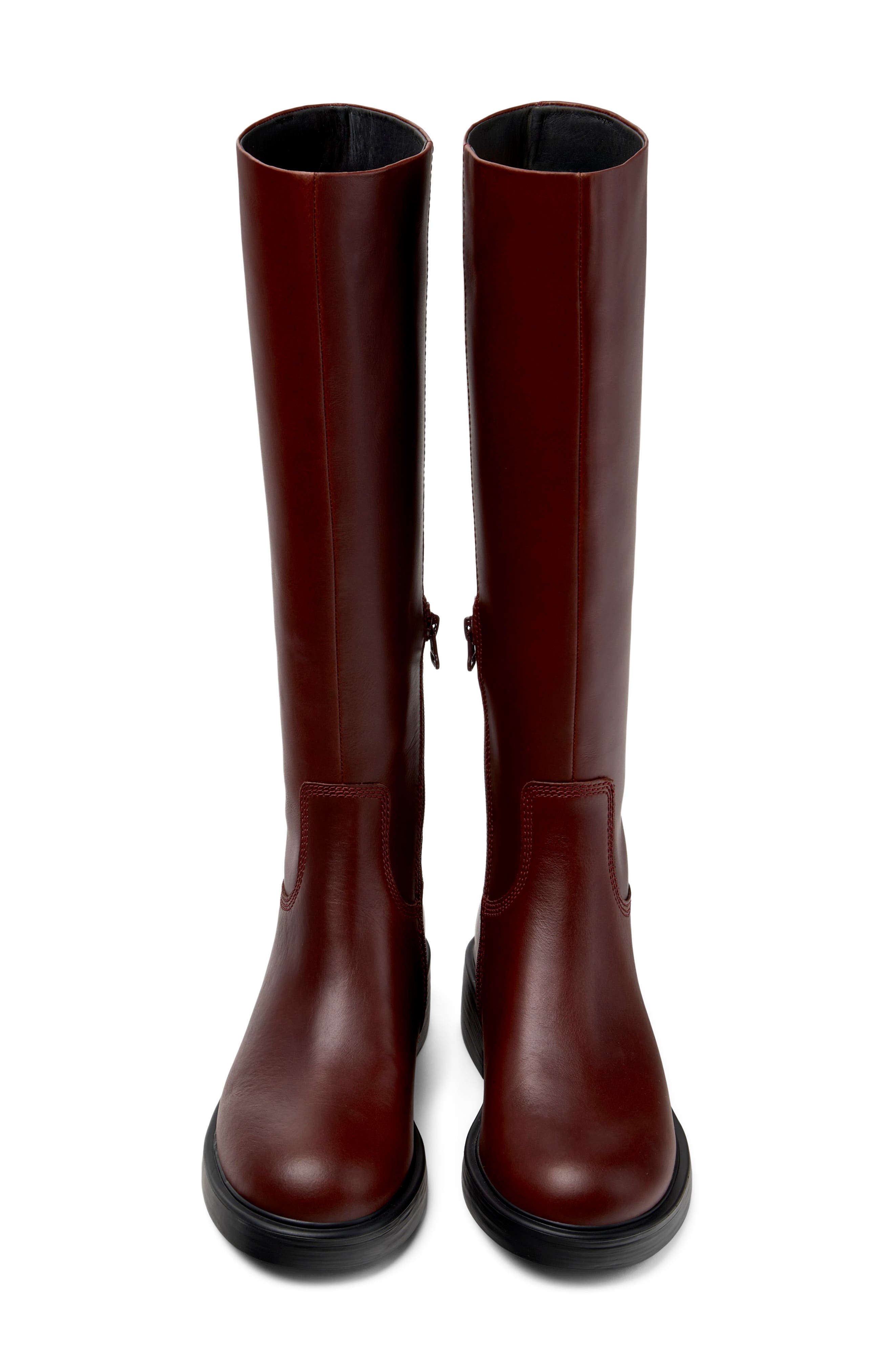 Dean Knee High Boot, Alternate, color, BURGUNDY