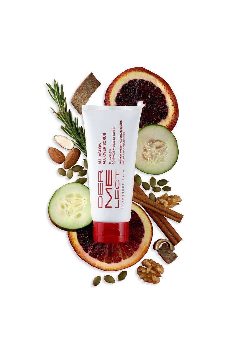 Dermelect ALL-AGLOW All Over Scrub, Alternate, color, White