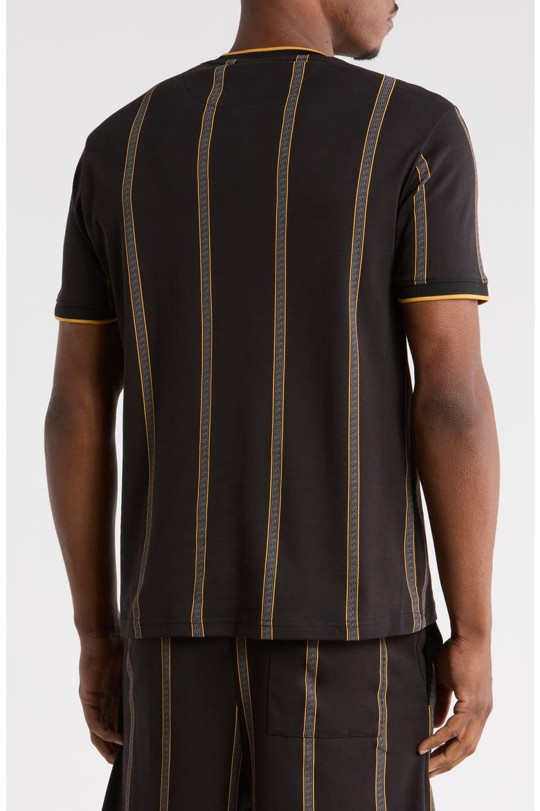 Venezia T-Shirt & Short Set, Alternate, color, BLACK