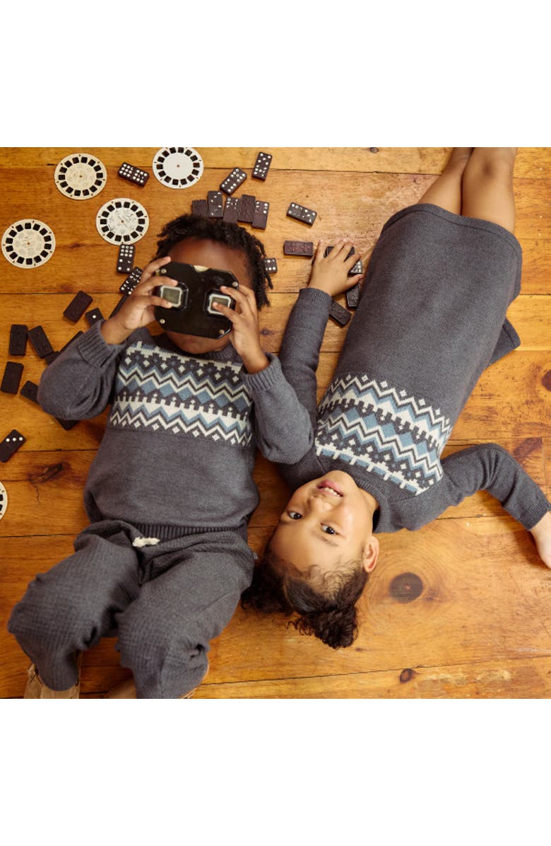 Modern Moments<sup>™</sup> by Gerber Fair Isle Sweater, Alternate, color, Dark Grey