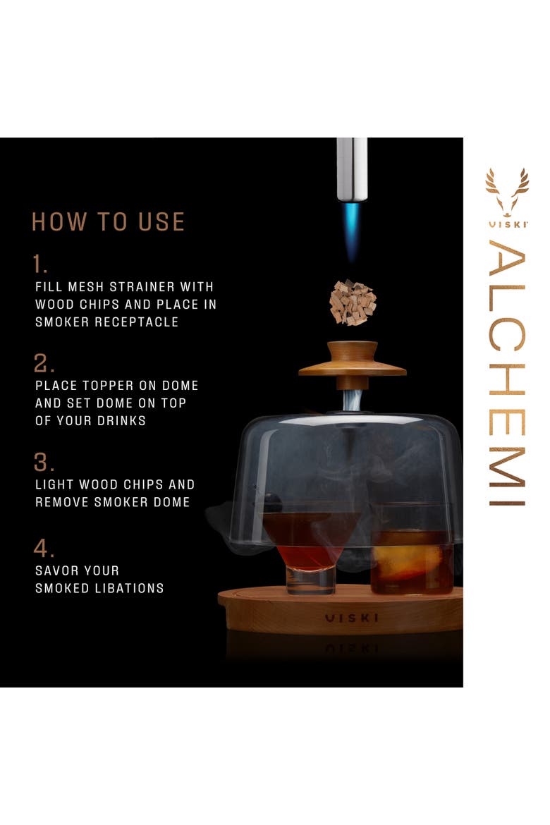 Alchemi Cocktail Smoking Dome, Alternate, color, Clear