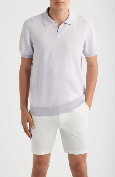 H-Narciso Stripe Johnny Collar Polo