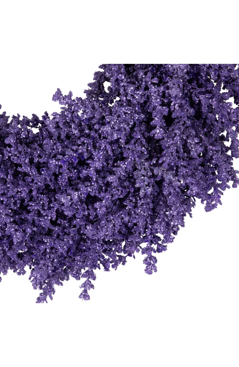 Northlight Lavender Artificial Spring Floral Wreath - 18" - Purple, Alternate, color, Purple