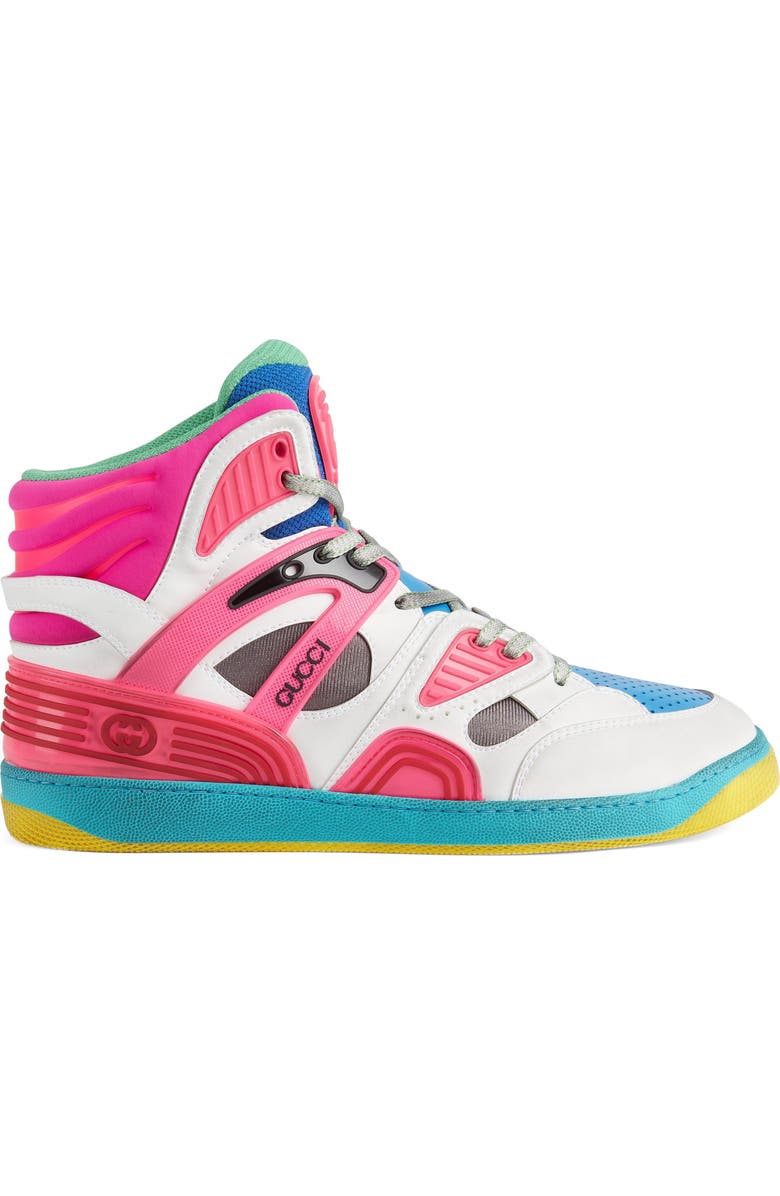 Gucci Basket High Top Sneaker, Alternate, color,