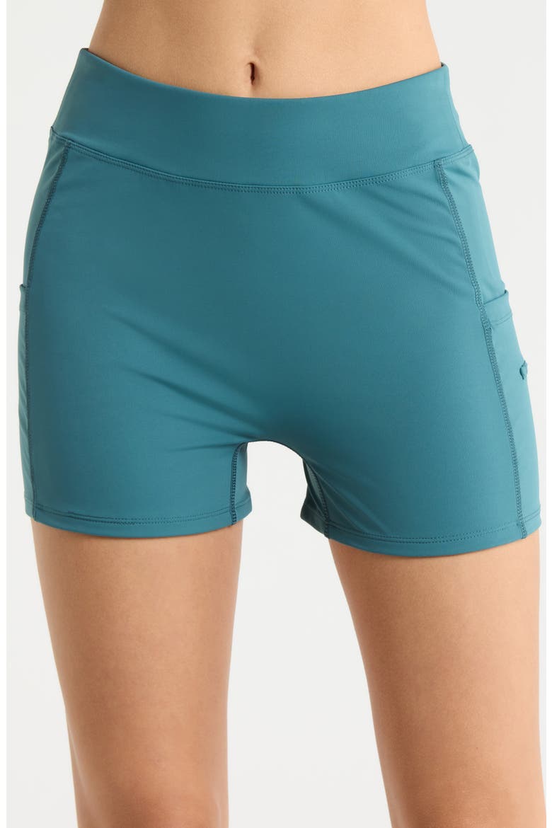 Millie Polo Dress & Shorts Set, Alternate, color, HYDRO