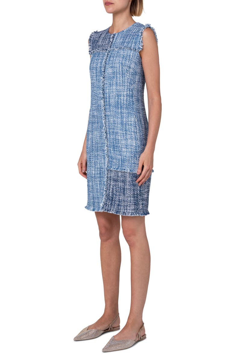 Akris punto Tweed Shift Dress, Alternate, color,
