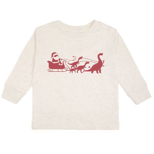 Sweet Wink Kids'  Dino Christmas Long Sleeve Shirt In Neutral