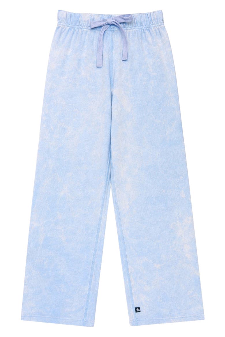 Kids' Washed Wide Leg Pants, Main, color, SKY BLUE