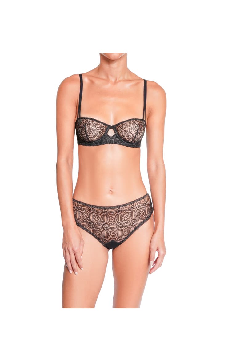 Infini Lace Bikini, Alternate, color, Black
