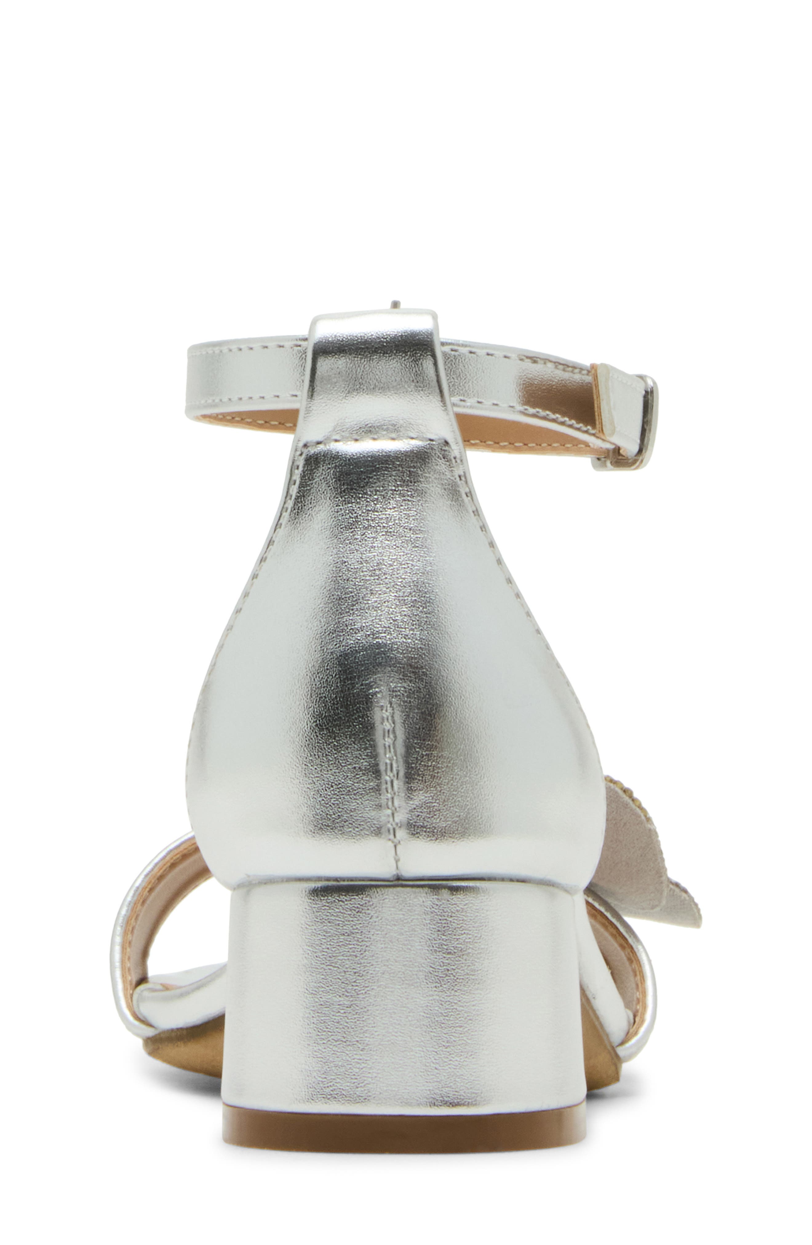 Steve Madden Kids' Jkindra Ankle Strap Sandal, Alternate, color, Silver