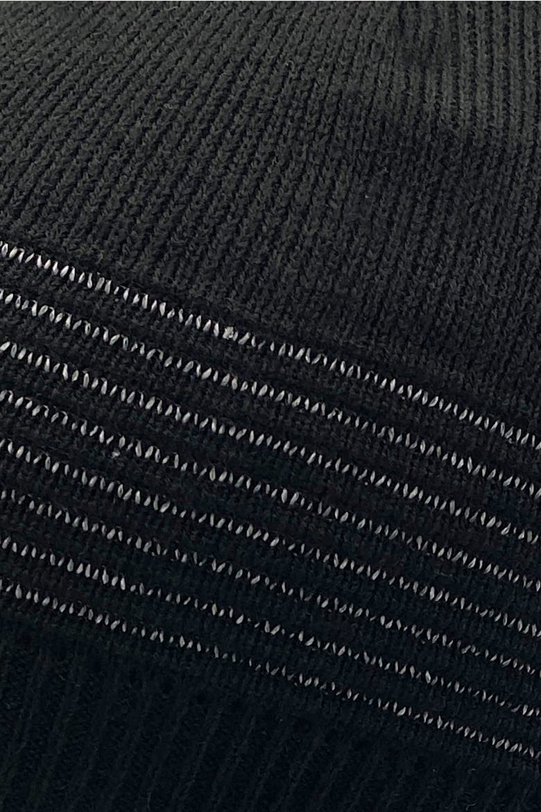 Ribdon Men's Reflective Stripe Beanie, Alternate, color, Black