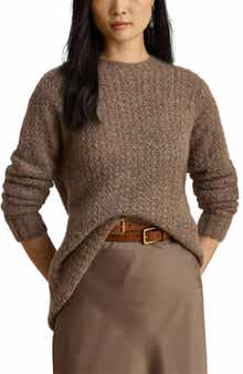 Lauren Ralph Lauren Oversize Open Stitch Sweater