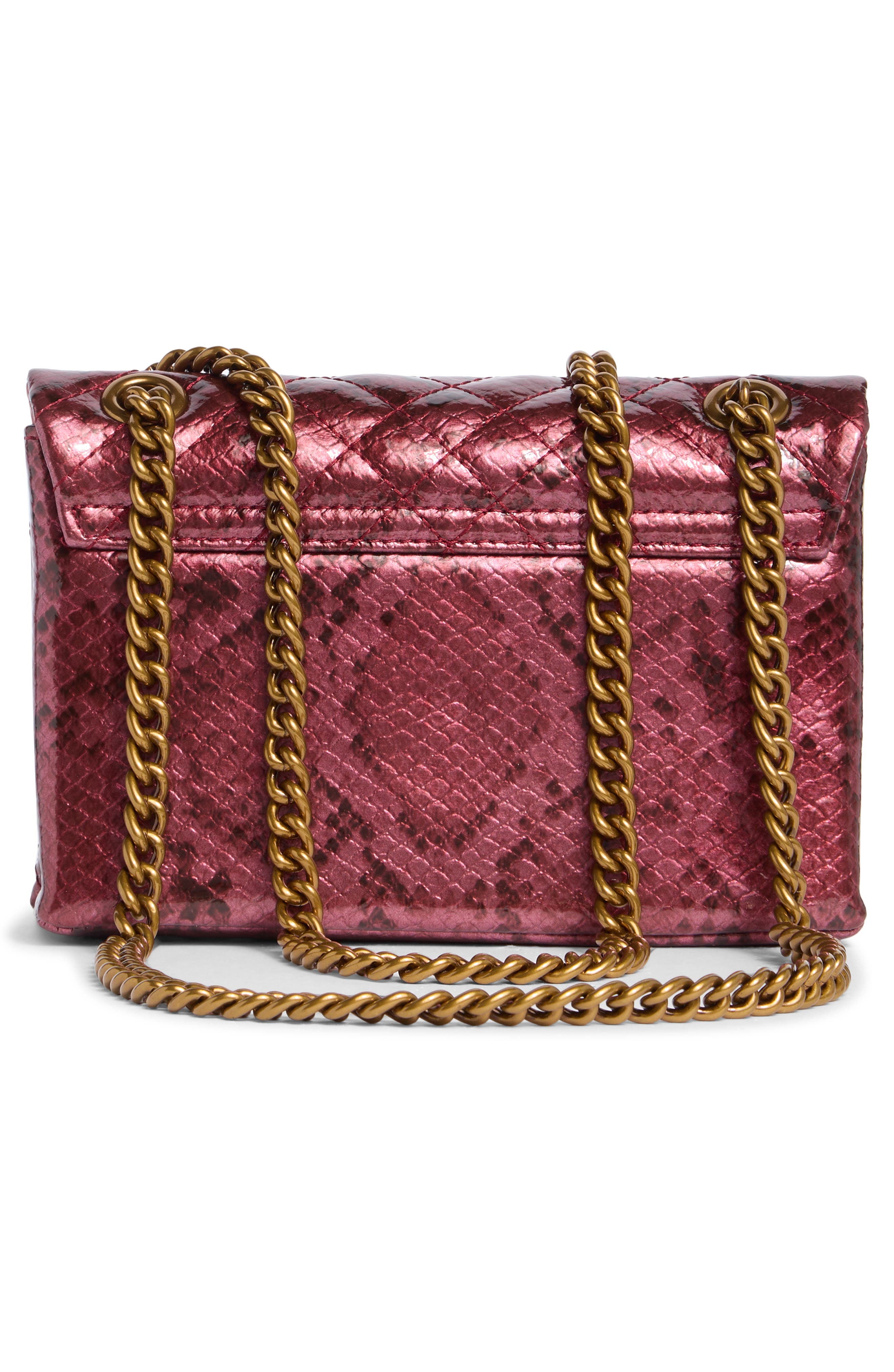 Kurt Geiger London Mini Brixton Lock Bag, Alternate, color, Pink/ Dark Red