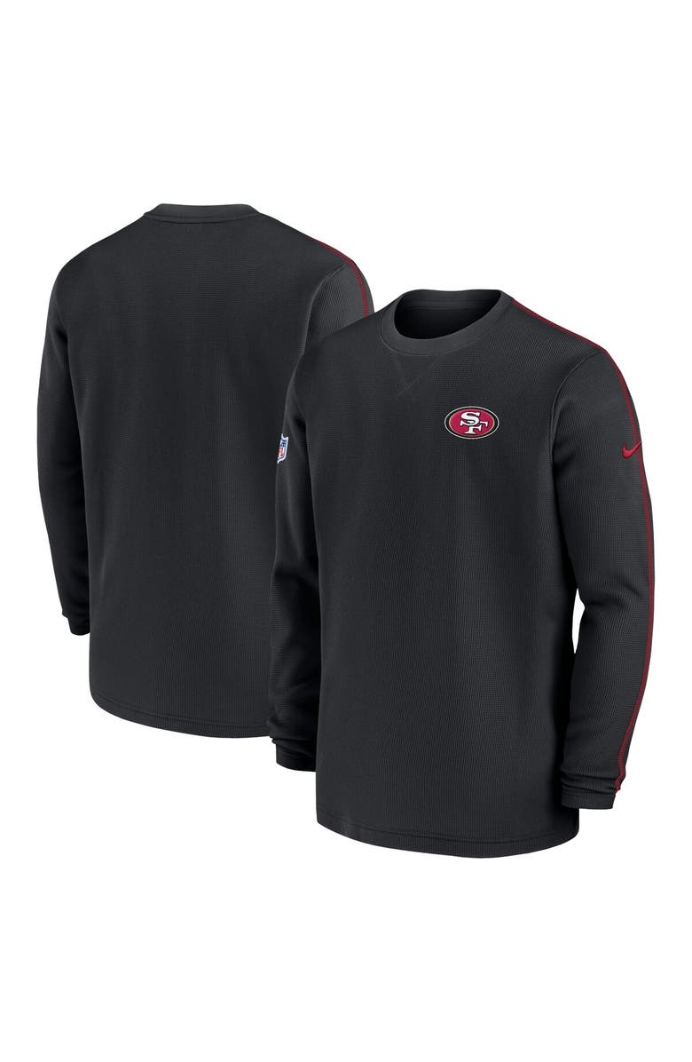 Nike Men's Nike Black San Francisco 49ers 2024 Sideline Coaches Long Sleeve Top, Main, color, 