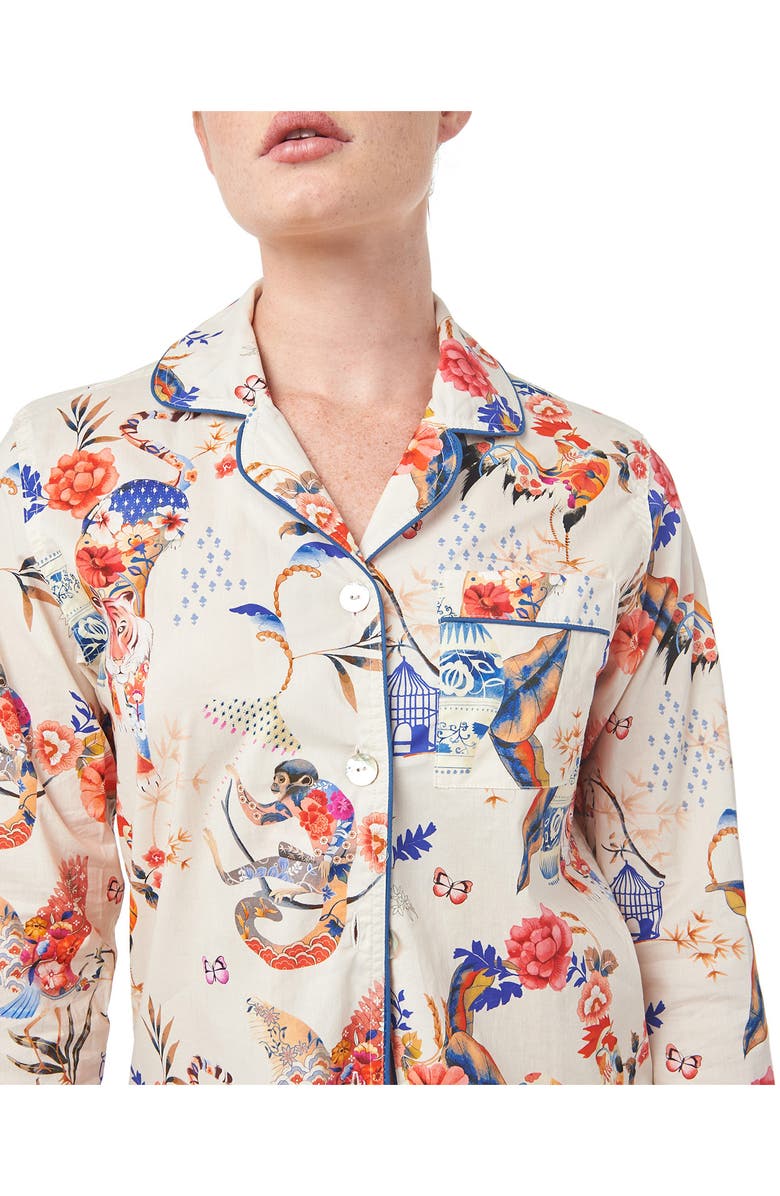 The Lazy Poet Emma Secret Garden Cotton Pajamas, Alternate, color,