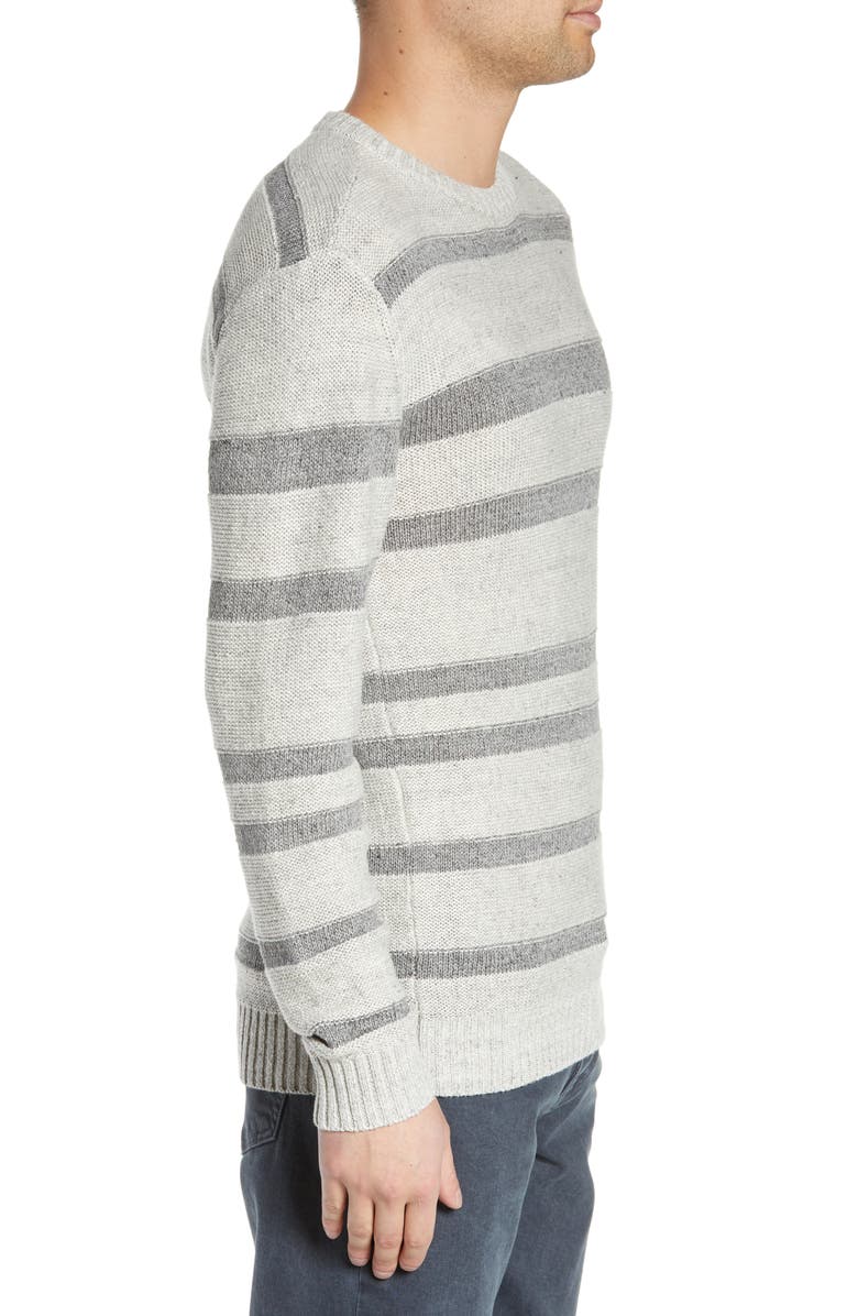 BLDWN Gilpin Stripe Linen Blend Crewneck Sweater, Alternate, color, 
