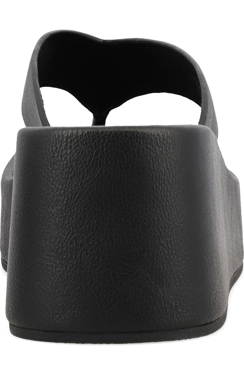 MIA Niccola Platform Wedge Flip Flop, Alternate, color, Black