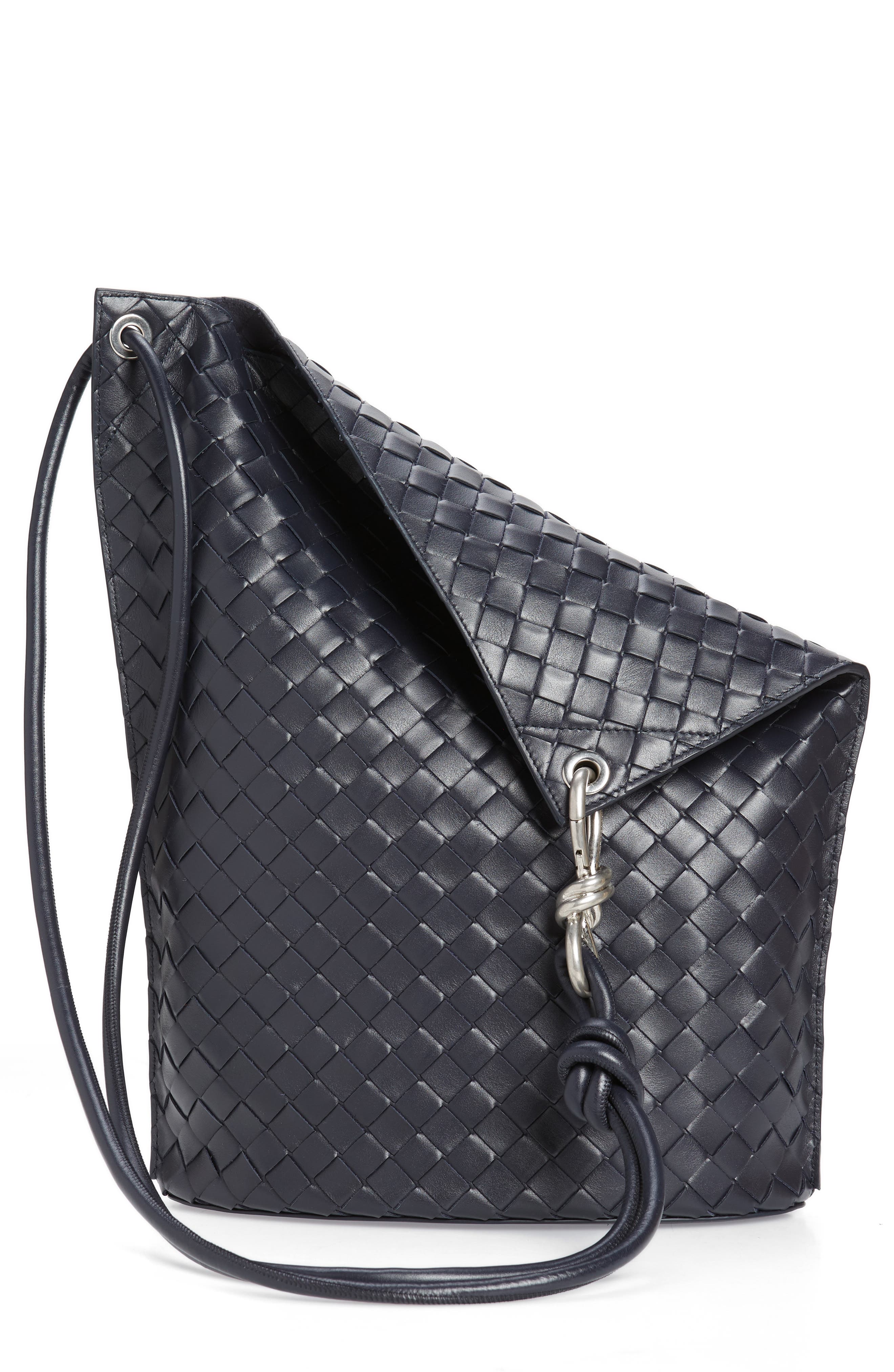 Bottega Veneta Medium Knot Hook Intrecciato Bucket Bag, Main, color, 