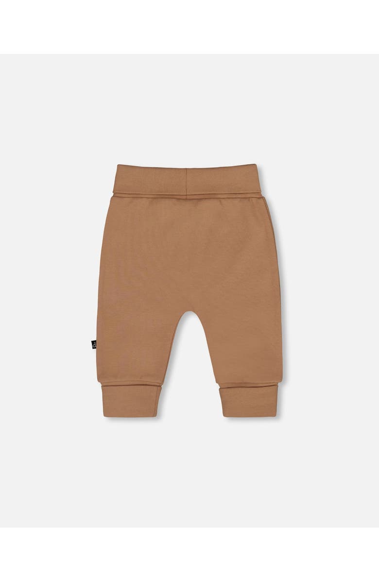 Deux par Deux Organic Cotton Evolutive Pants with Bears, Alternate, color, Brown