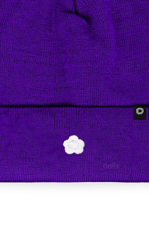 Dalix Lil Flower Beanie Cap In Purple
