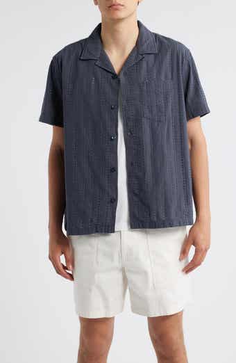 Treasure & Bond Embroidered Eyelet Cotton Camp Shirt
