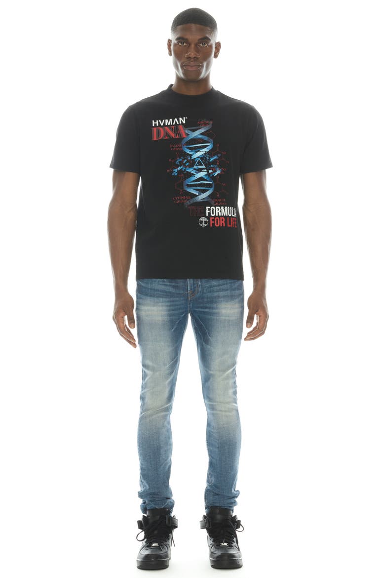 Punk Stretch Super Skinny Jeans, Alternate, color, MOONLIGHT