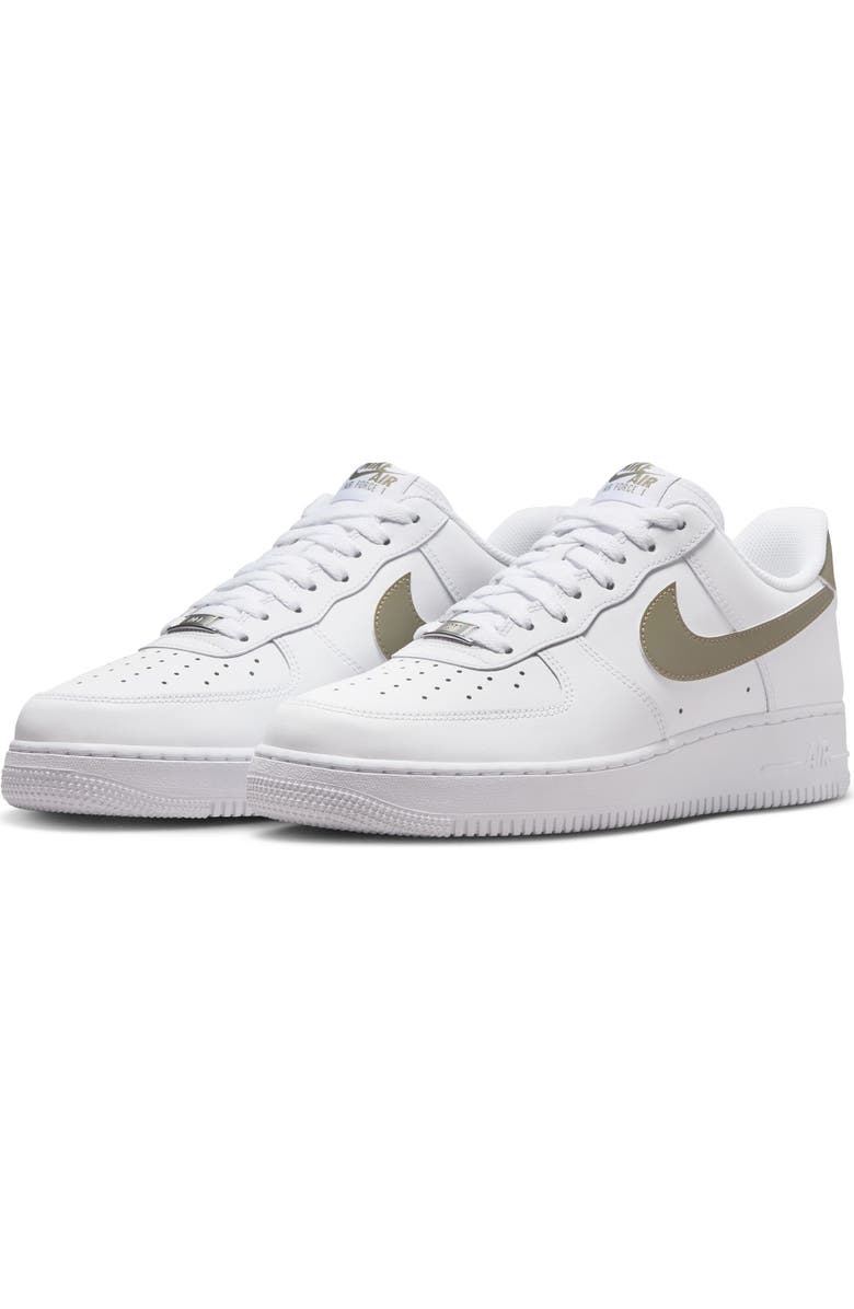Nike Air Force 1 '07 Basketball Sneaker, Main, color, White/ Light Army