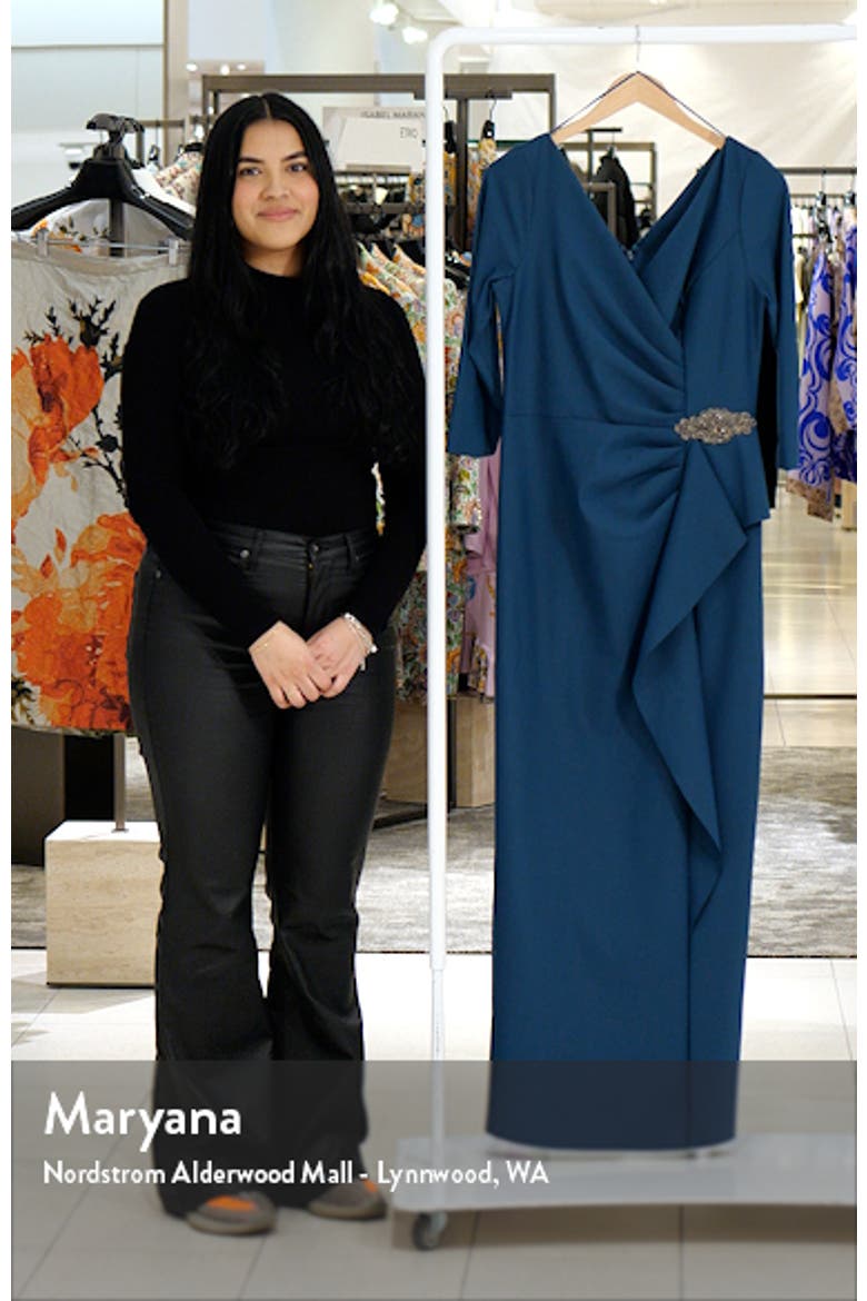 Ruched Column Gown video