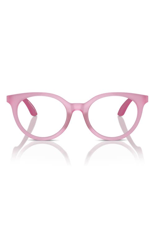 Emporio Armani Kids'  47mm Phantos Optical Glasses In Pink