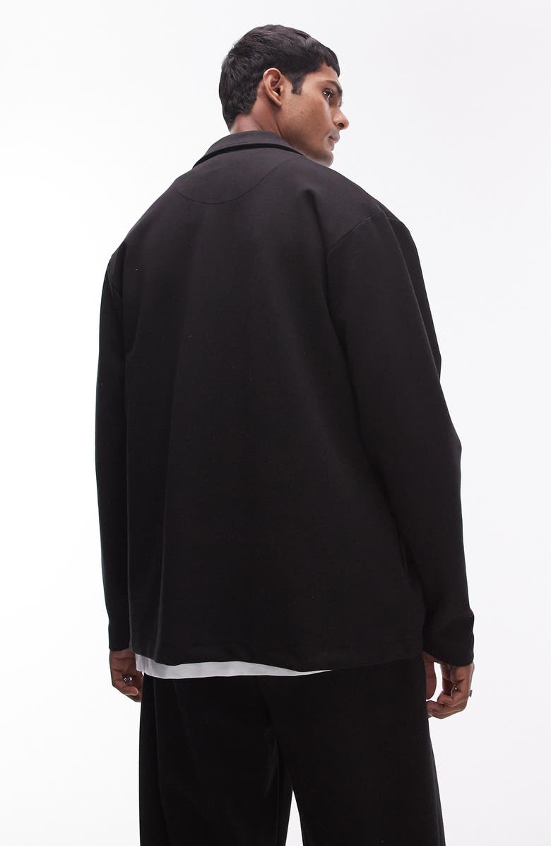 Topman Smart Jersey Jacket, Alternate, color,