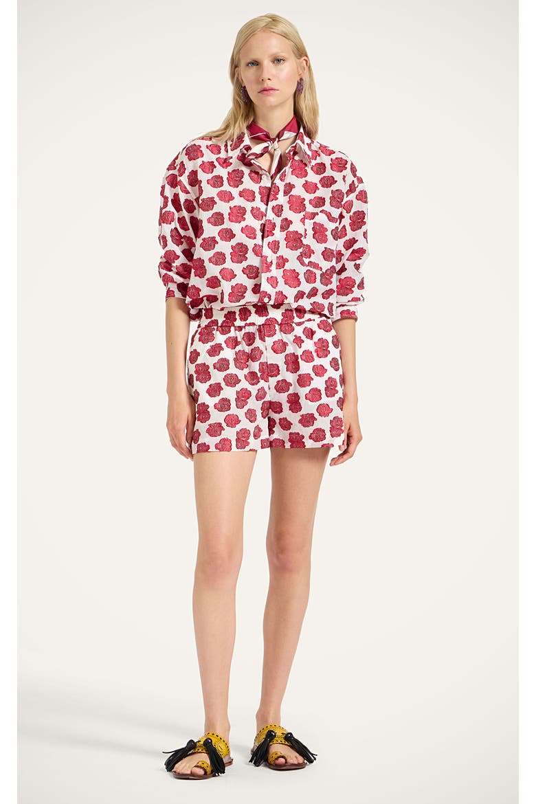 Pull-Up Shorts, Main, color, Rose White