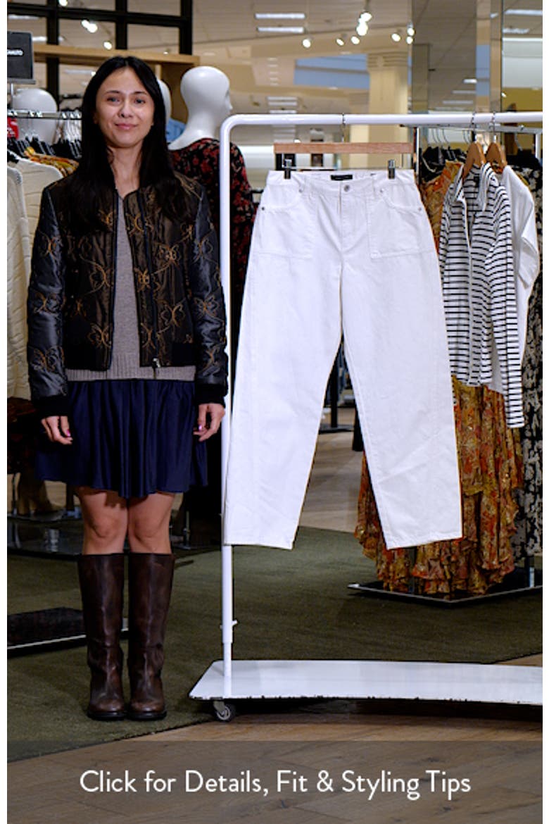 District High Waist Barrel Leg Ankle Jeans video