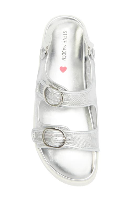 Steve Madden Steph Sandal In Silver