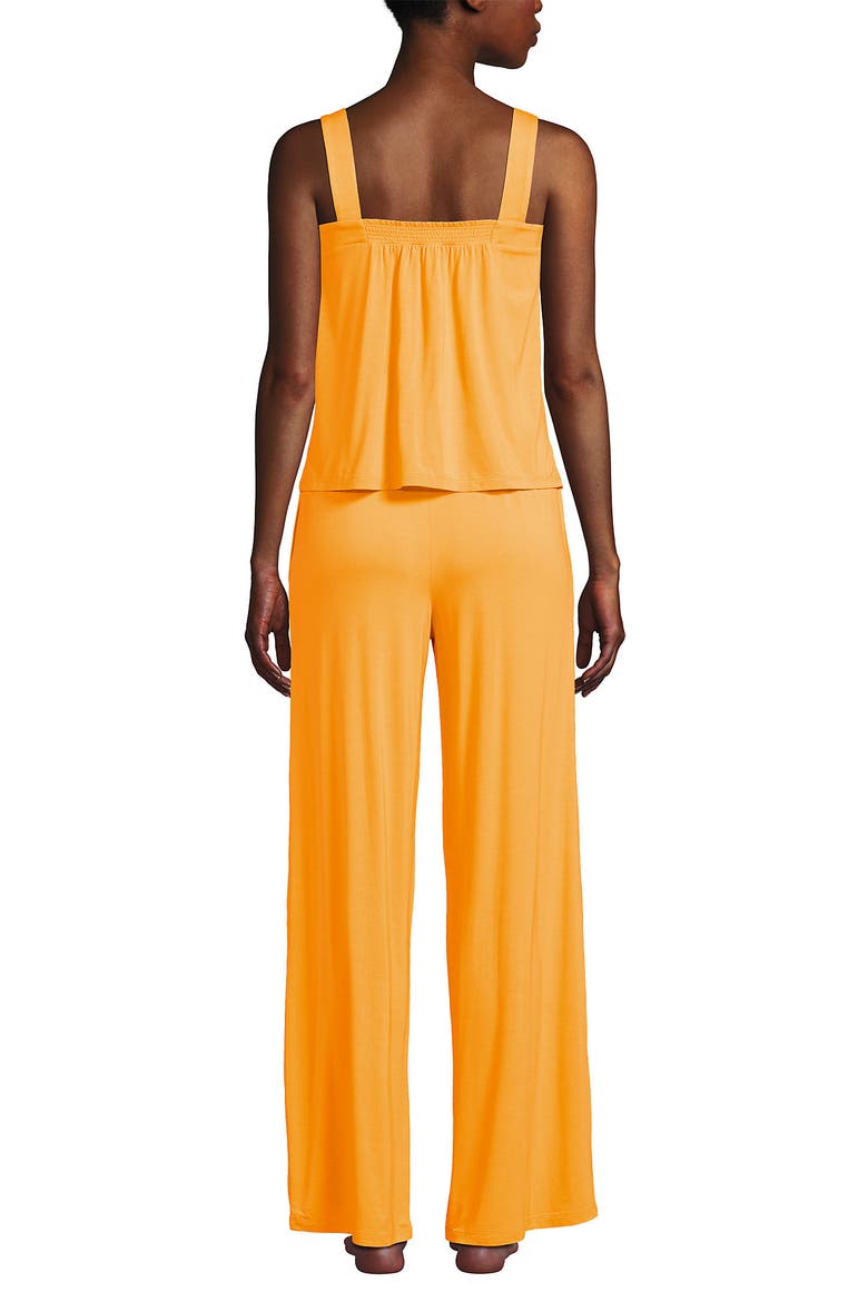 Cooling 2 Piece Pajama Set - Sleeveless Square Neck Top and Pants, Alternate, color, Sweet Mango