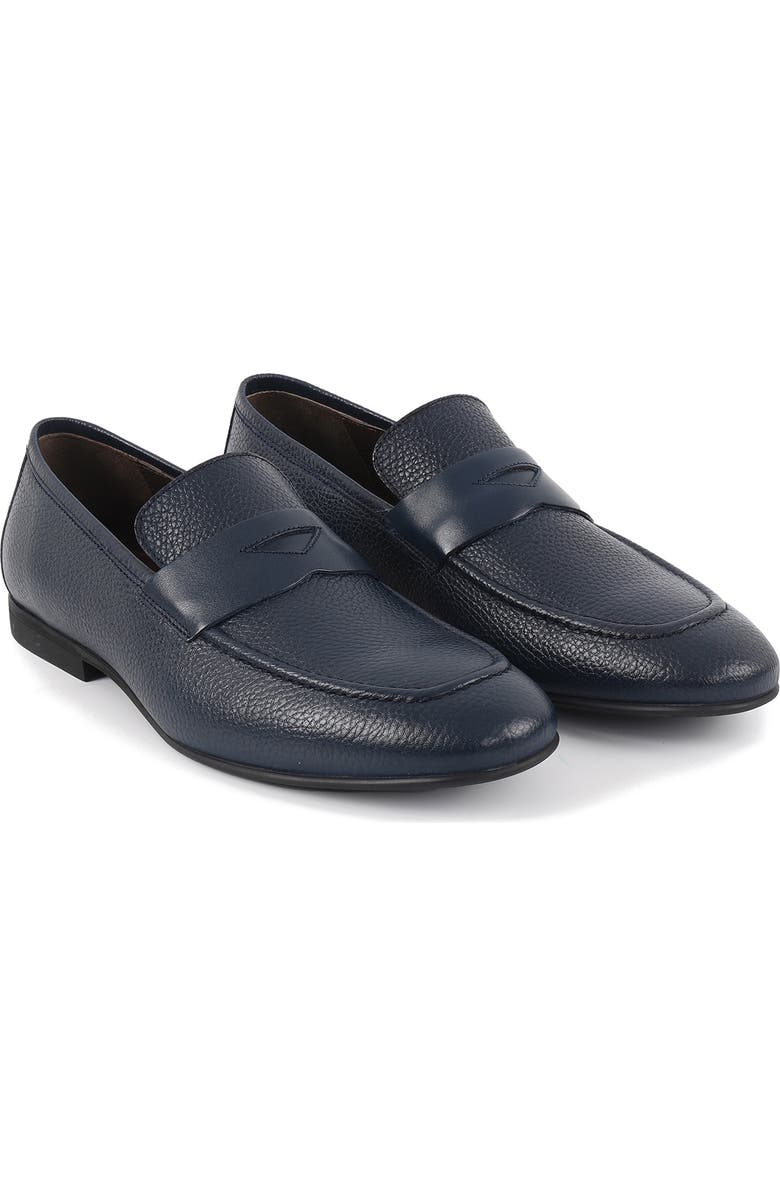 VELLAPAIS Amaretto Penny Loafer, Alternate, color, Navy Blue