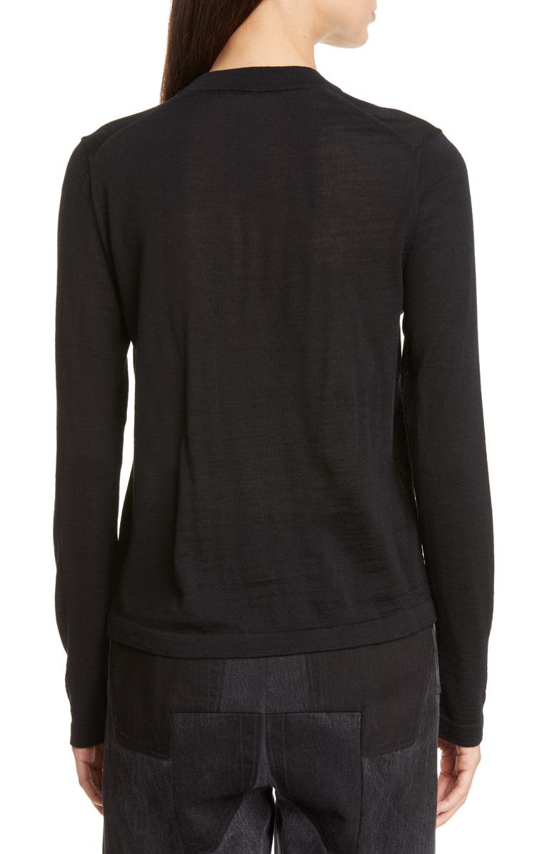 Comme des Garçons Wool Cardigan, Alternate, color, 