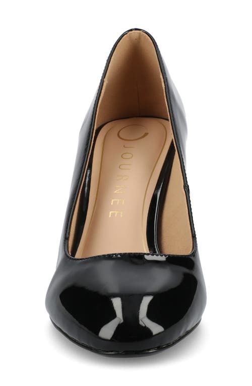 Journee Collection Seraphina Pump In Patent/black