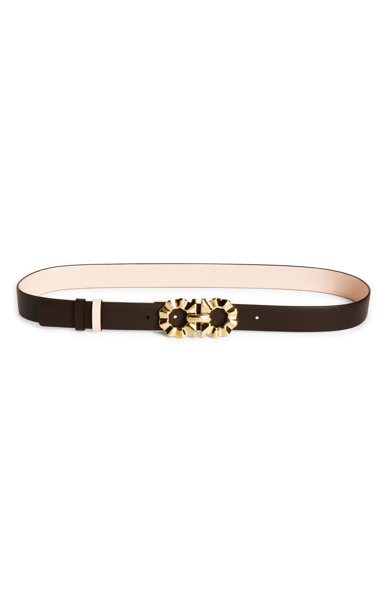 FERRAGAMO Gancio Buckle Reversible Leather Belt, Alternate, color, Ballet Testa Di Moro