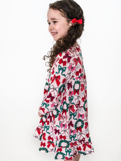 Rufflebutts Girls Holiday Pajama Night Gown In Red